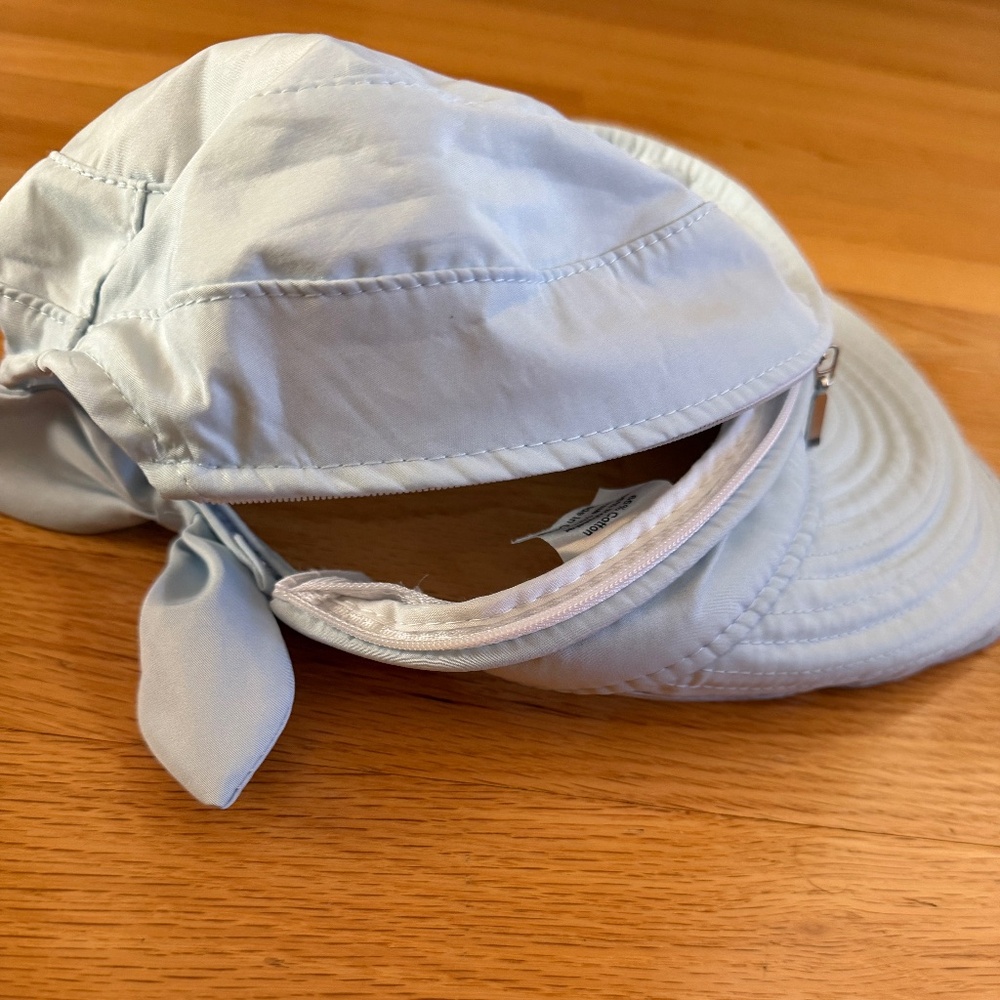 Simplicity Wide Brim UV Protection 2 in 1 Removable Visor Hat Womens Blue - Picture 8 of 15